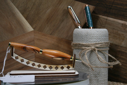 Slimline Yew Ballpoint Pen – Rooted in Tradition, Refined by Hand