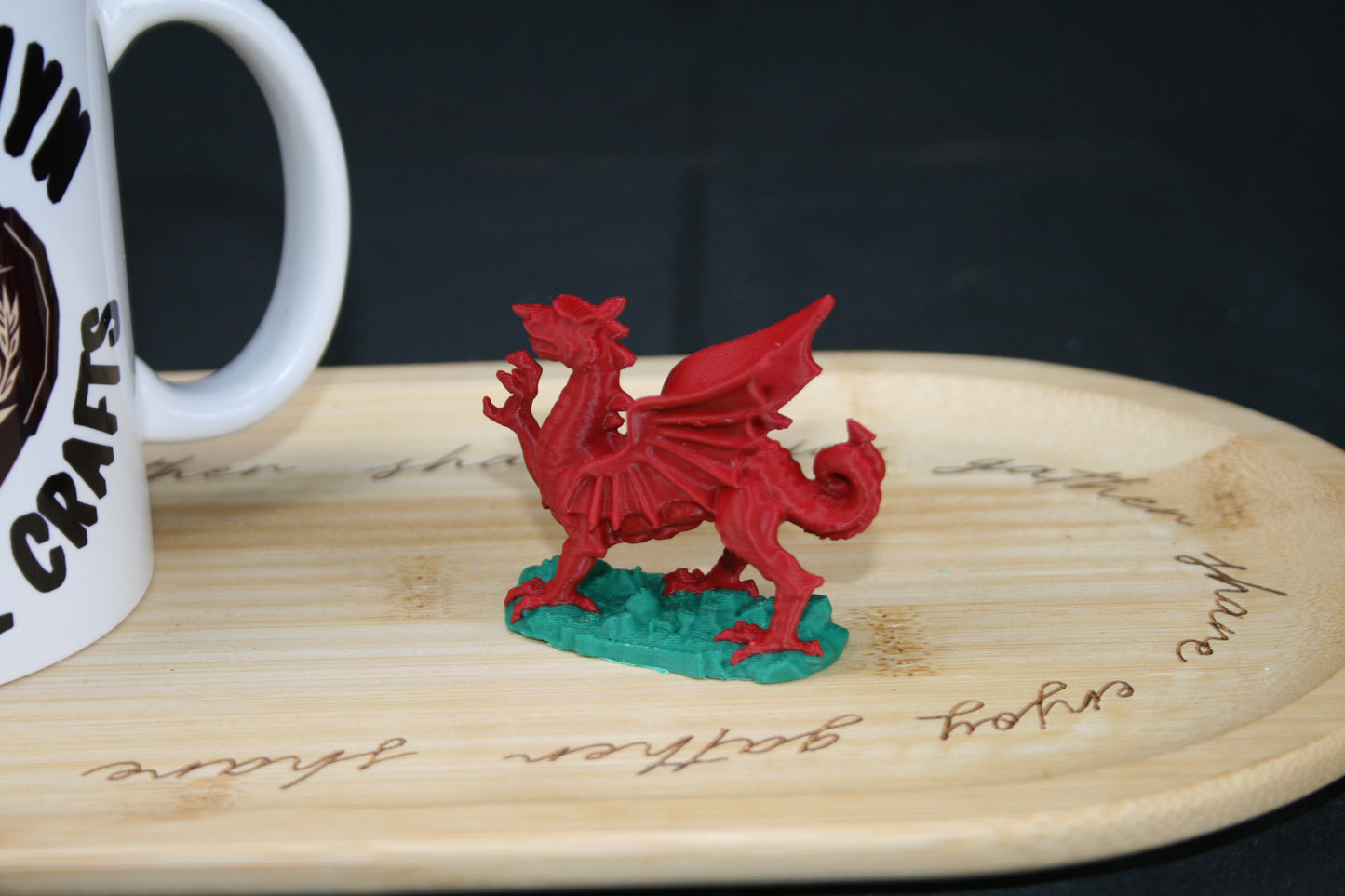 Miniature Welsh Dragon Statuette – Fierce, Proud, Iconic